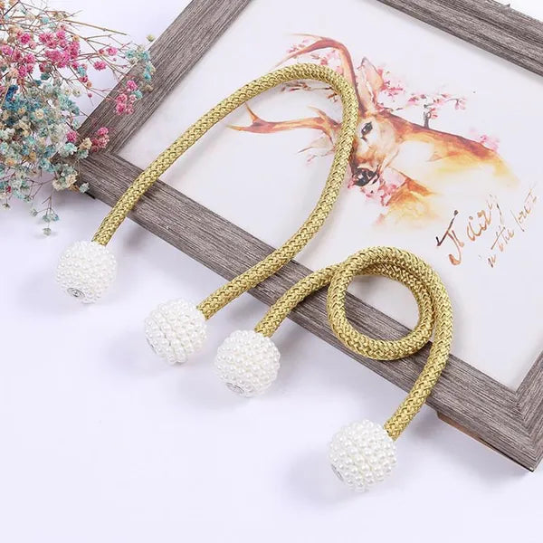 Arany mágneses függönykapocs 47cm