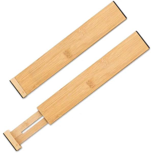 Bambusz fiókelosztó, állítható 43–56 cm, 4 db, barna
