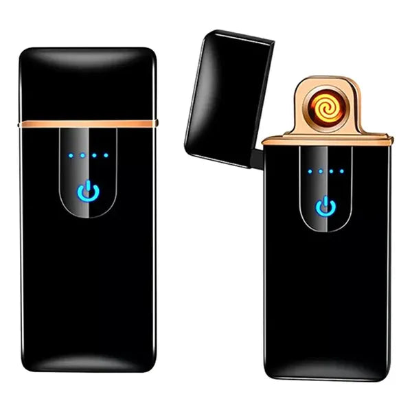 Elektromos USB-s izzógyújtó, fekete, automatikus kikapcsolás