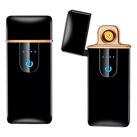 Elektromos USB-s izzógyújtó, fekete, automatikus kikapcsolás