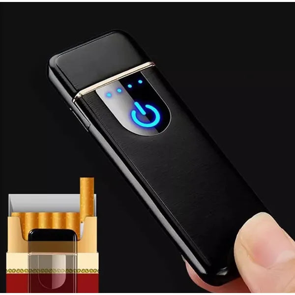 Elektromos USB-s izzógyújtó, fekete, automatikus kikapcsolás