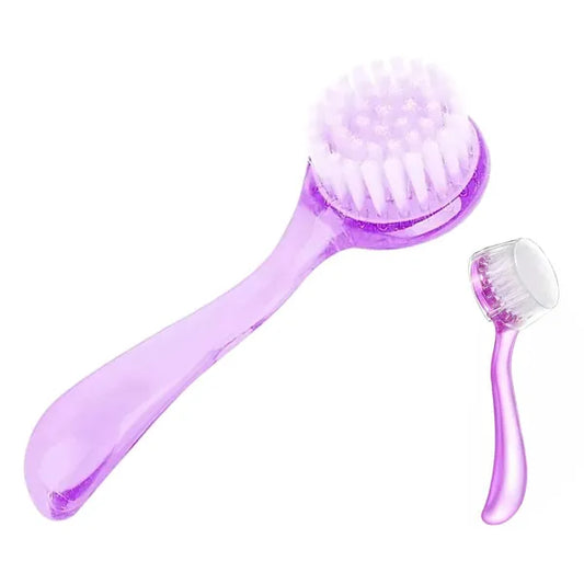 Antisztatikus körömkefe manikűr és pedikűr, lila, nylon sörte, 12,5 cm