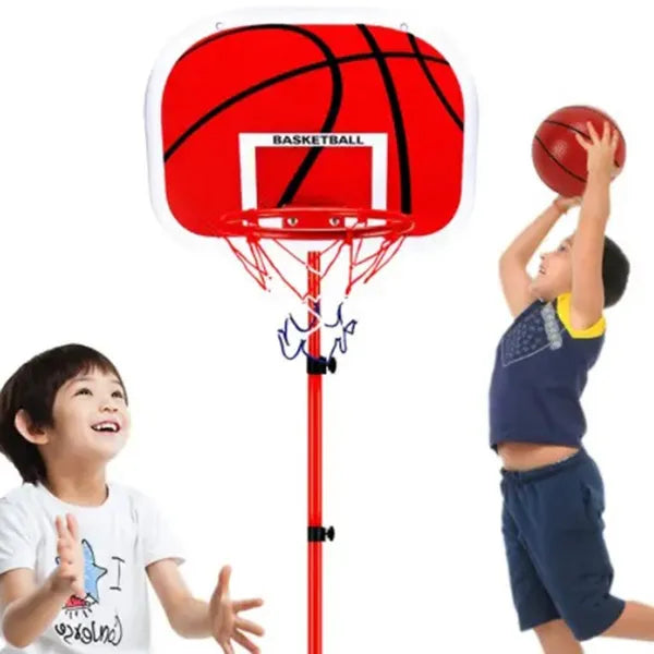 Állítható mini kosárlabda szett labdával és pumpával, 90–150 cm