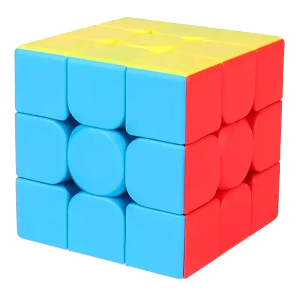 3x3x3 logikai kirakó kocka, ABS, 5,5 cm, többszínű
