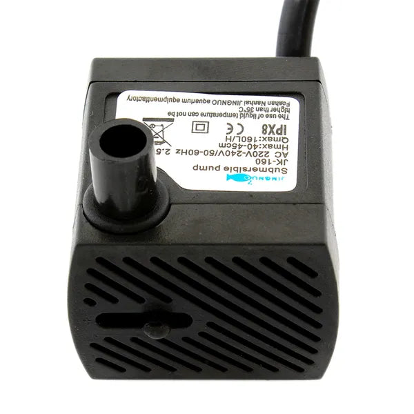 Akváriumi levegőztető szivattyú, merülő, 160 l/óra, 2,5 W, csendes, állítható
