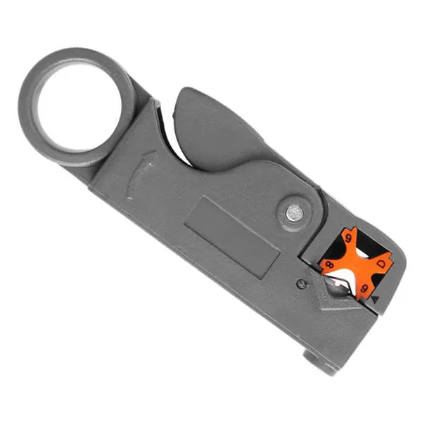 Koaxiális kábelcsupaszoló, 4–12 mm, RG-58/59/6, kompakt, szürke