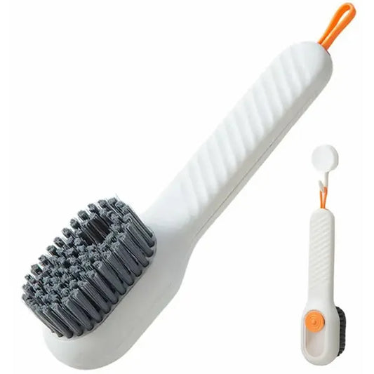Cipőtisztító kefe folyadéktartállyal, zamsz/nubuk, 17 cm