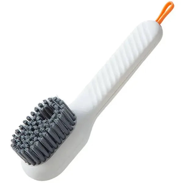 Cipőtisztító kefe folyadéktartállyal, zamsz/nubuk, 17 cm