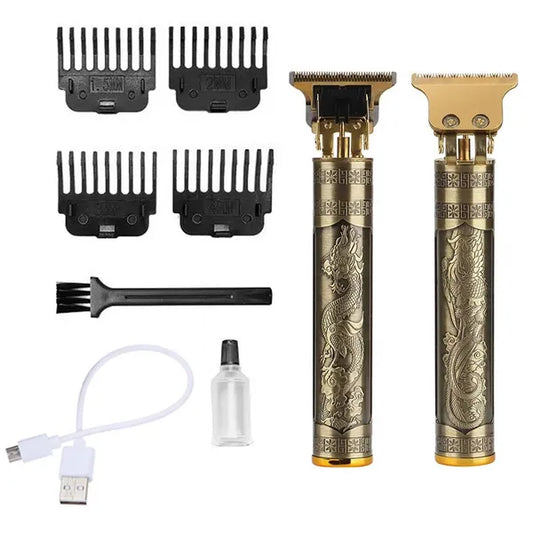 Arany haj- és szakállvágó, akkus, 0–4 mm, 4 fésű, USB, 120 perc