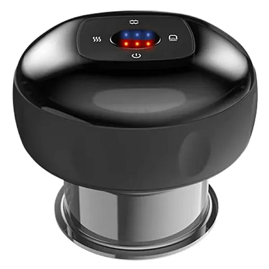 Elektromos vákuumos köpölyöző masszírozó melegítéssel, LCD kijelző, USB-C