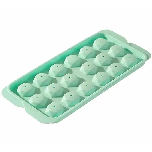 Jégkocka forma 18 mini kockához, rugalmas PP műanyag, zöld