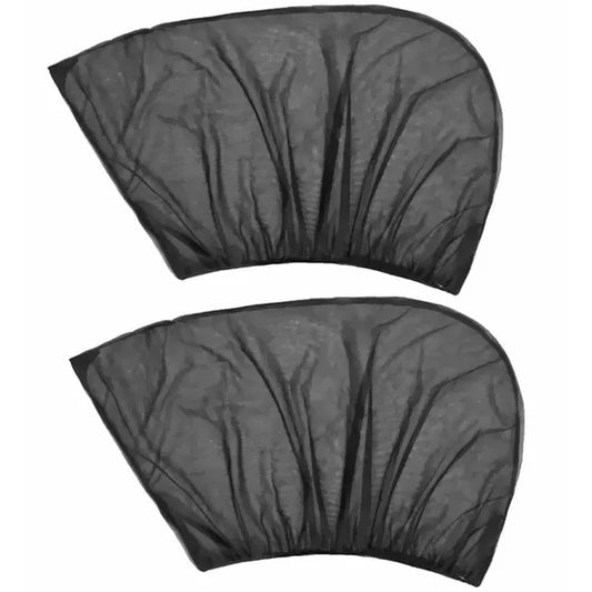Autóablak szúnyogháló, tépőzáras, fekete, 60–95×44–52 cm – 2 db
