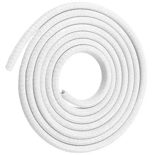 Autó ajtóél védő gumi szalag, 5 m, fehér, 7×10 mm