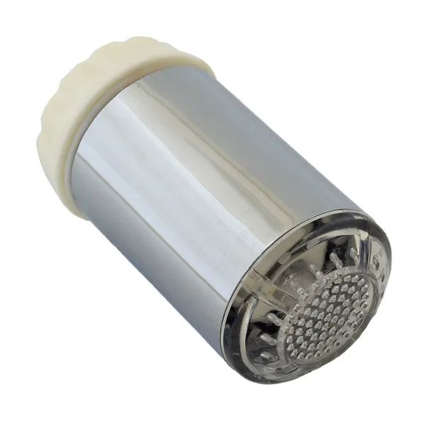 LED színváltós hőmérséklet-érzékelős perlator, 3 szín, adapterekkel