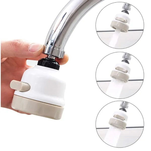 Víztakarékos 3 az 1-ben konyhai perlátor adapter, 360° forgatható, M22/M24