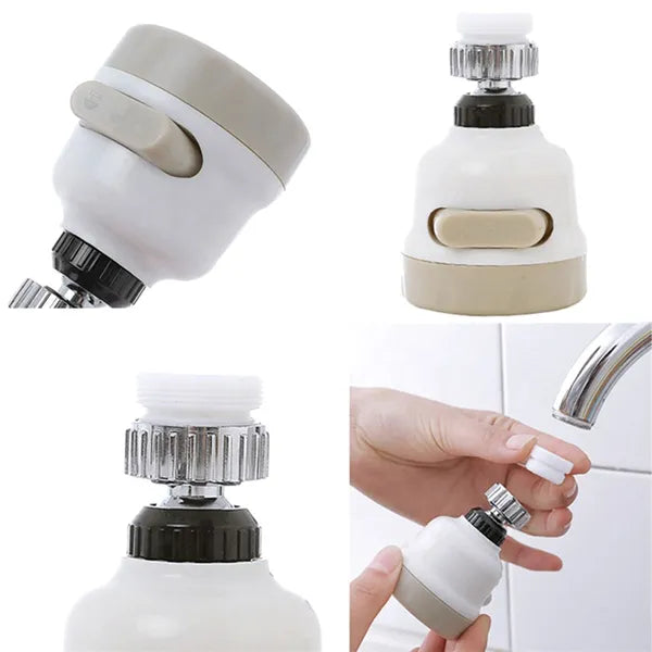 Víztakarékos 3 az 1-ben konyhai perlátor adapter, 360° forgatható, M22/M24