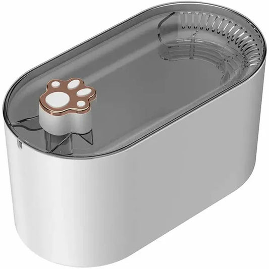Automata itatókút háziállatoknak, 3 L, szűrővel, USB, fehér