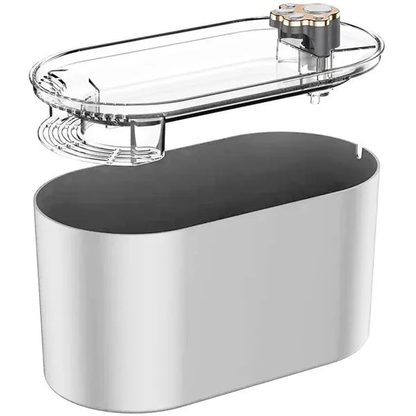 Automata itatókút háziállatoknak, 3 L, szűrővel, USB, fehér