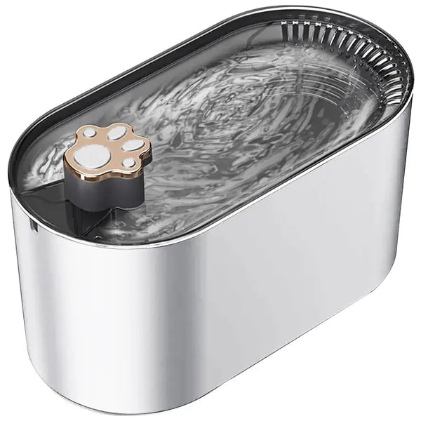Automata itatókút háziállatoknak, 3 L, szűrővel, USB, fehér