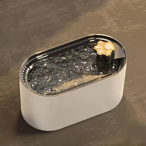 Automata itatókút háziállatoknak, 3 L, szűrővel, USB, fehér