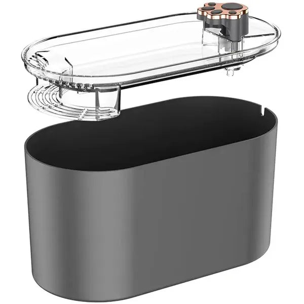 Automata kisállat itató, 3 l, szűrő, USB 5V, sötétszürke