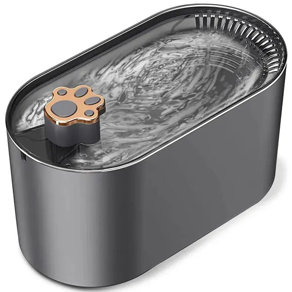Automata kisállat itató, 3 l, szűrő, USB 5V, sötétszürke