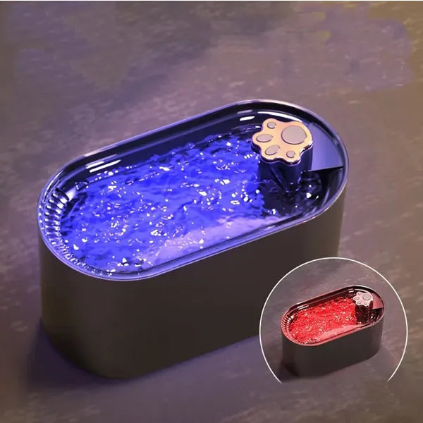 Automata kisállat itató, 3 l, szűrő, USB 5V, sötétszürke