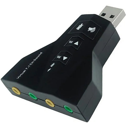 AK103D USB 7.1 virtuális surround hangkártya, dupla jack, plug&play