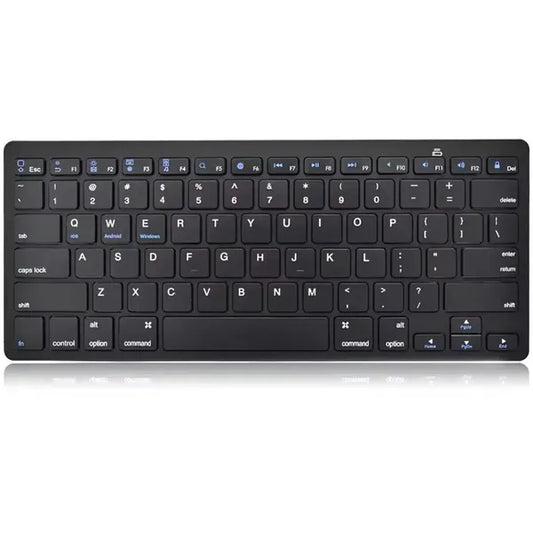 Vezeték nélküli Bluetooth billentyűzet 78 gombbal, iOS/Android/Win, fekete