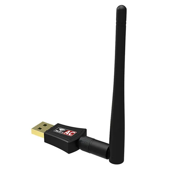 USB WiFi adapter dual band 2,4/5 GHz AC600 433 Mbps külső antennával