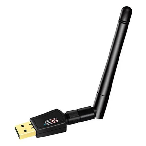 USB WiFi adapter dual band 2,4/5 GHz AC600 433 Mbps külső antennával