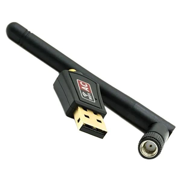 USB WiFi adapter dual band 2,4/5 GHz AC600 433 Mbps külső antennával