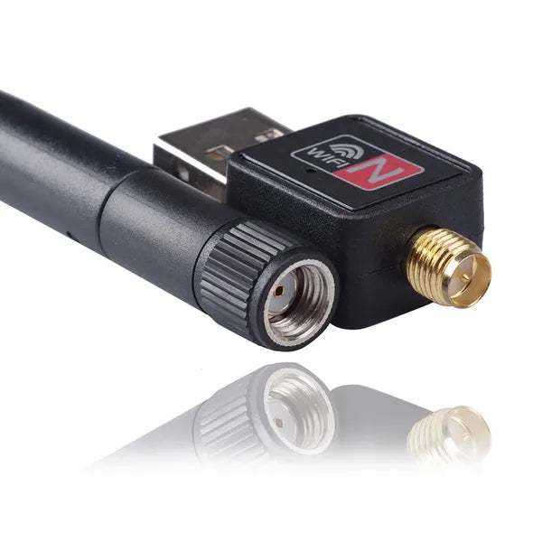 USB-s Wi-Fi adapter 2,4 GHz 150 Mbps, külső 2 dBi antennával