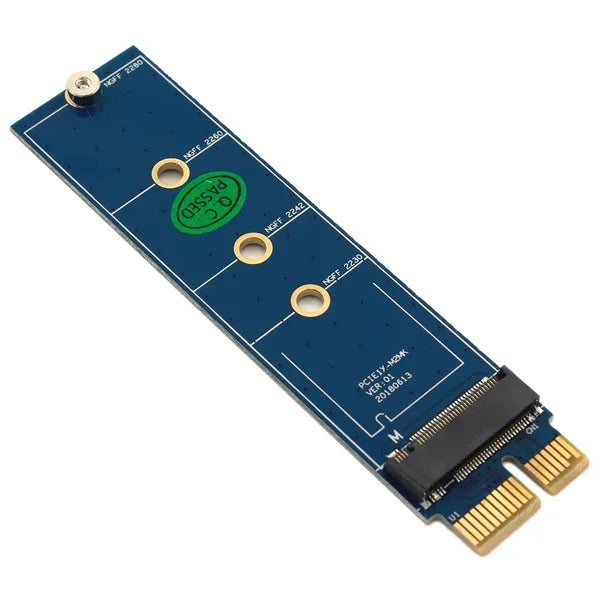 M.2 NVMe SSD adapter PCIe x1 foglalathoz, 2230-2280, Plug &amp; Play