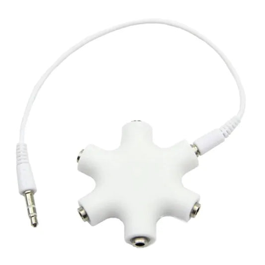 5 portos 3,5 mm audio jack elosztó