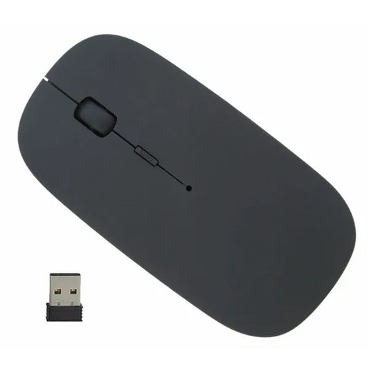 Vezeték nélküli SLIM optikai egér USB vevővel, fekete, 1600 DPI
