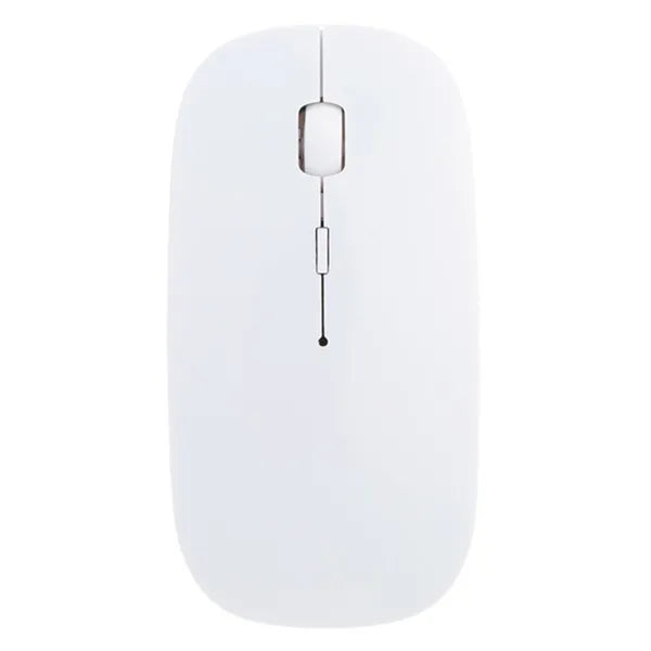 Vezeték nélküli slim optikai egér USB vevővel, fehér, 800-1600 DPI
