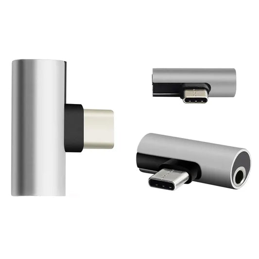 USB-C-3,5 mm audio jack és töltő adapter