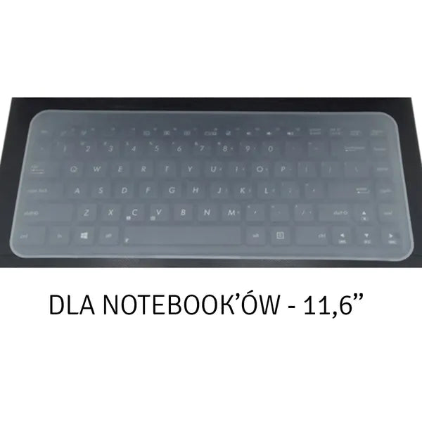Szilikon átlátszó billentyűzetvédő fólia laptophoz 11,6″