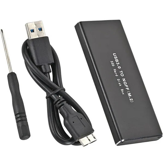 AK96 M.2 SATA SSD – USB 3.0 adapter, 6 Gb/s, LED, fekete