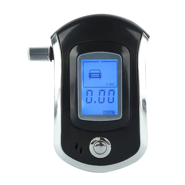 AT-6000 digitális alkoholszonda, 5 szájrésszel, LCD, 0–2 ‰