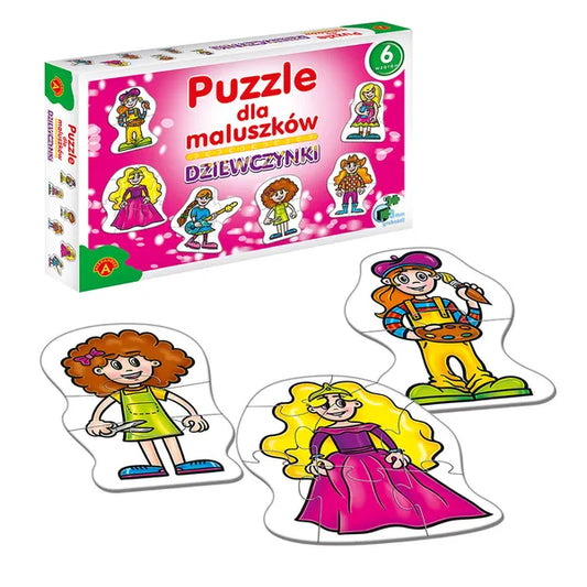 Alexander fejlesztő puzzle lányoknak, 27 db, 2+ év, 3 mm