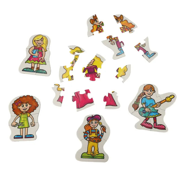 Alexander fejlesztő puzzle lányoknak, 27 db, 2+ év, 3 mm