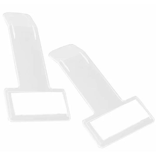Autós parkolójegy tartó klipsz, műanyag, átlátszó, 2 db
