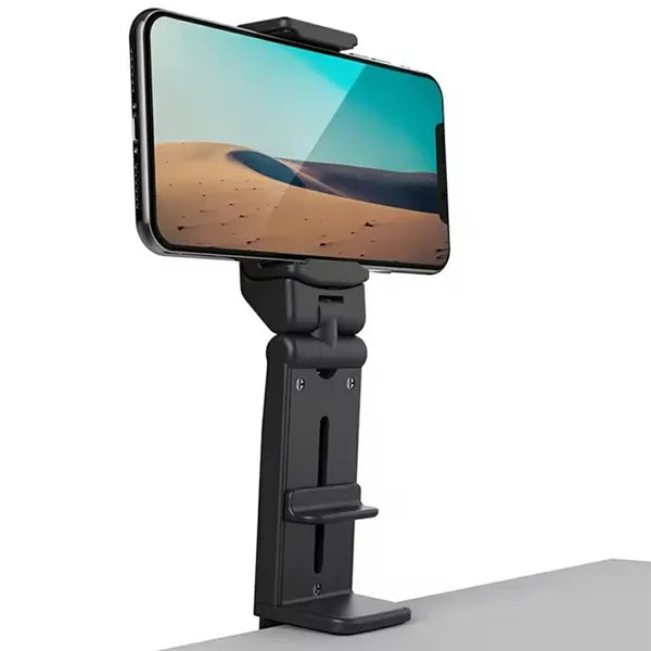 AP28 univerzális telefontartó klipszes rögzítéssel, 360°-os forgatás, fekete