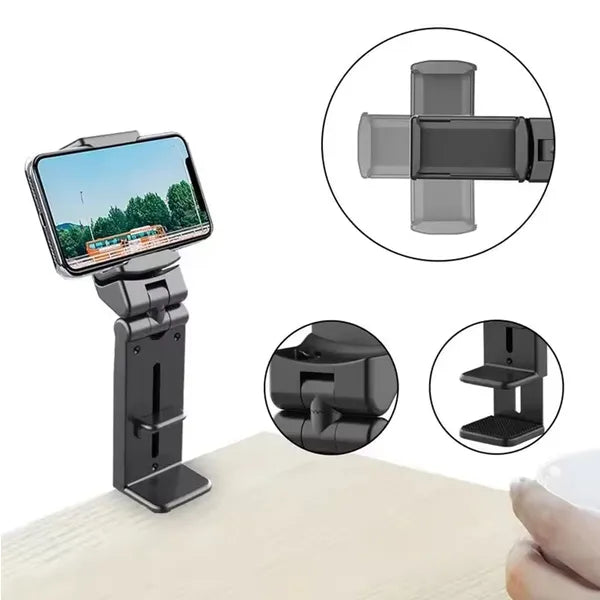 AP28 univerzális telefontartó klipszes rögzítéssel, 360°-os forgatás, fekete