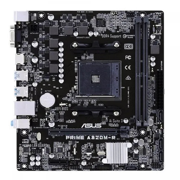 Asus Prime A320M-R-SI alaplap, AMD AM4, mATX, DDR4 32 GB, HDMI/LAN