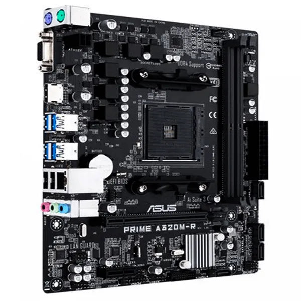 Asus Prime A320M-R-SI alaplap, AMD AM4, mATX, DDR4 32 GB, HDMI/LAN