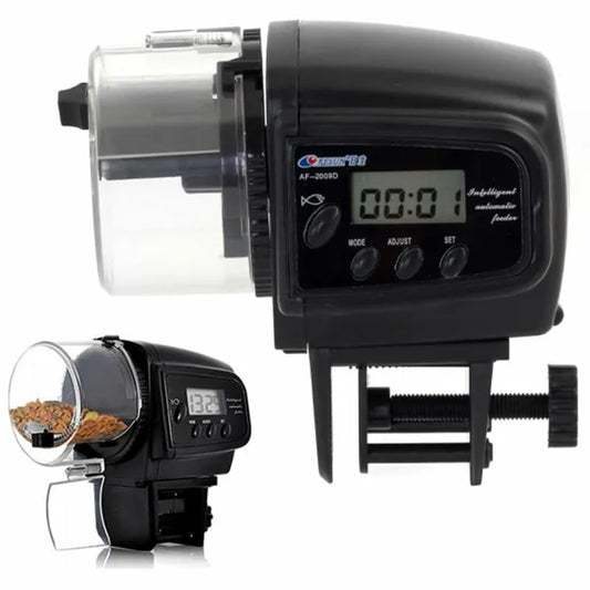 Automata haletető AF-2009D, 4× napi etetés, 70 ml, LCD kijelző