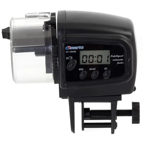 AF-2009D automata akváriumi etető, LCD, 4x/nap, 70 ml, 2×AAA